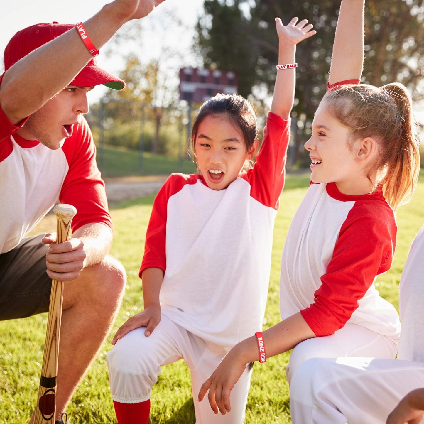 Baseball Silicone Rubber Bracelets Boy Rubber Wristbands Baseball Bracelet Wristbands for School Gifts Party Favors (24)